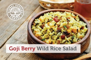 This easy-to-make goji berry wild rice salad recipe is a delicious treat that features all the nutritional benefits of the superfood, goji berries.