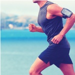 A gentleman in his gym clothes running. Benefits of Shilajit for men include heart protection and healthy aging.