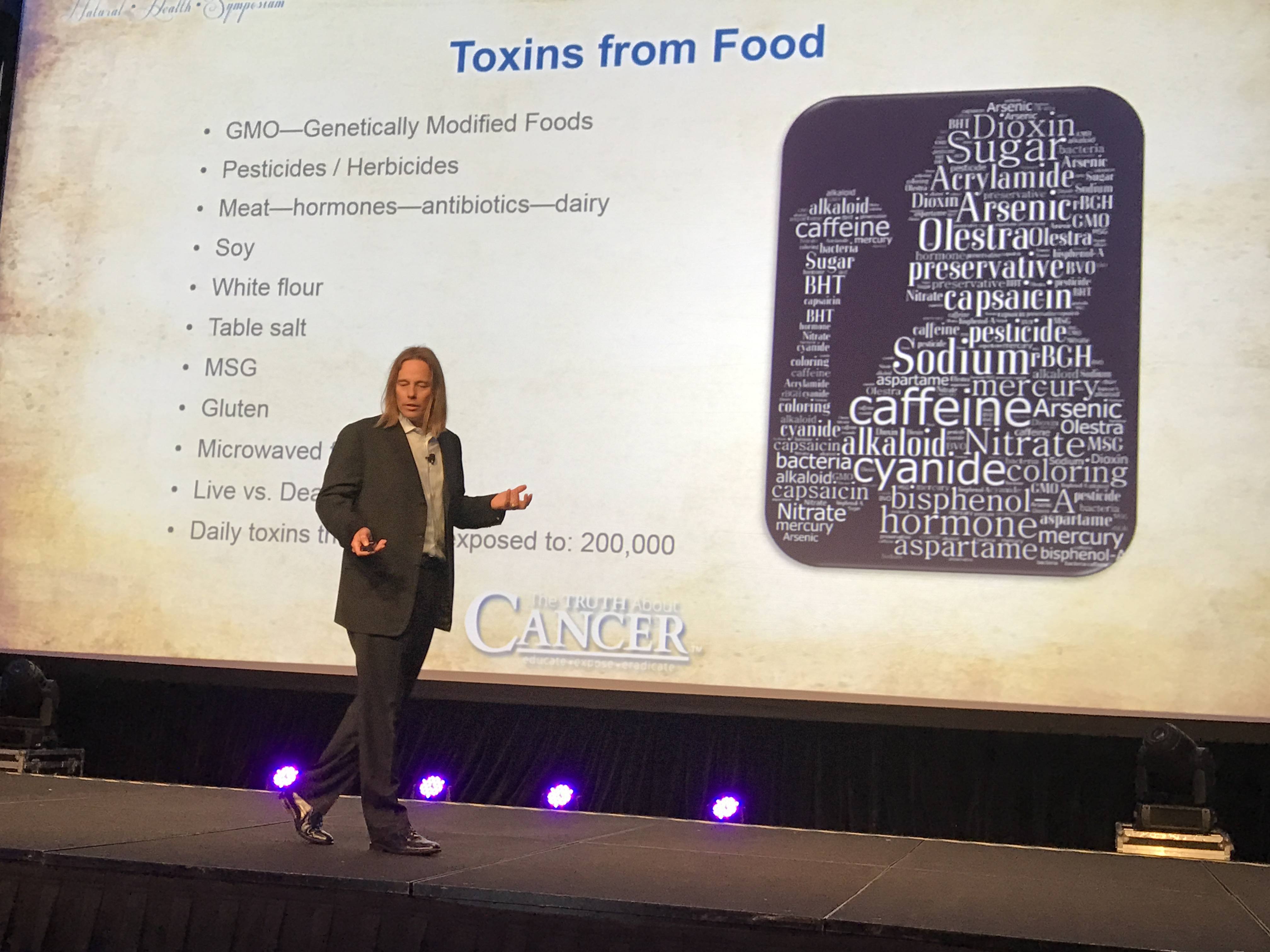 Dr. Group, DC's presentation addresses the different toxins in food at The Truth About Cancer Symposium.