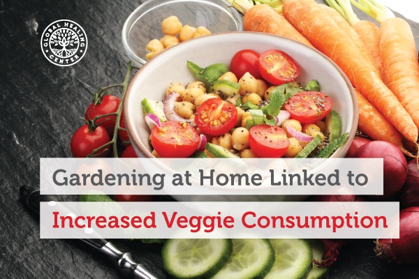 A bowl full of vegetables. Studies show that gardening at home among adults can help with veggie consumption.