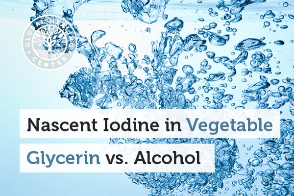 A water bubble. Vegetable glycerin based nascent iodine is the most health-promoting form of iodine available.