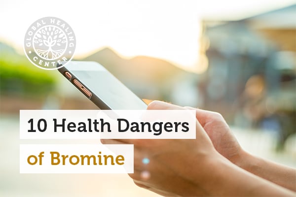 Bromine is a dangerous chemical commonly found in cell phones. It can cause serious health issues such as hypothyroidism.