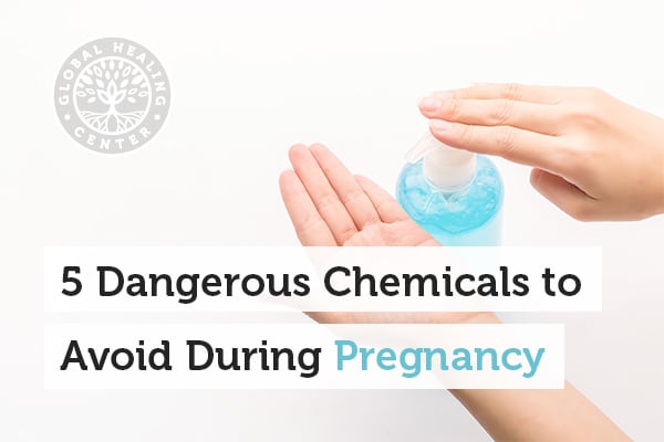 Triclosan is a dangerous chemical found in antibacterial soap that women should avoid during pregnancy.