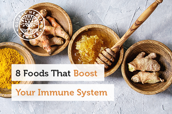 Ginger and turmeric are one of many foods that can boost your immune system.