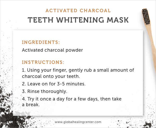 Use activated charcoal for an easy whitening mask.