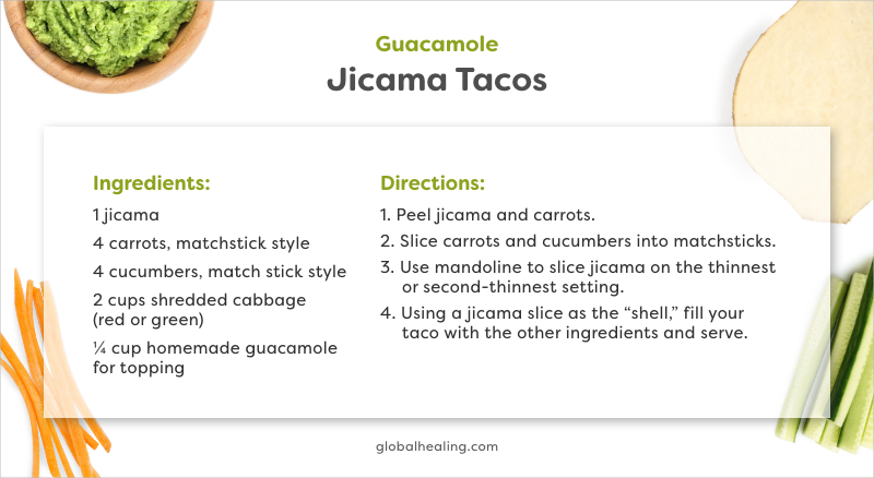 Guacamole Jicama Tacos
