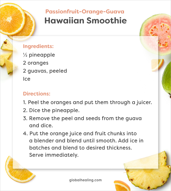 Passionfruit-Orange-Guava Hawaiian Smoothie Recipe
