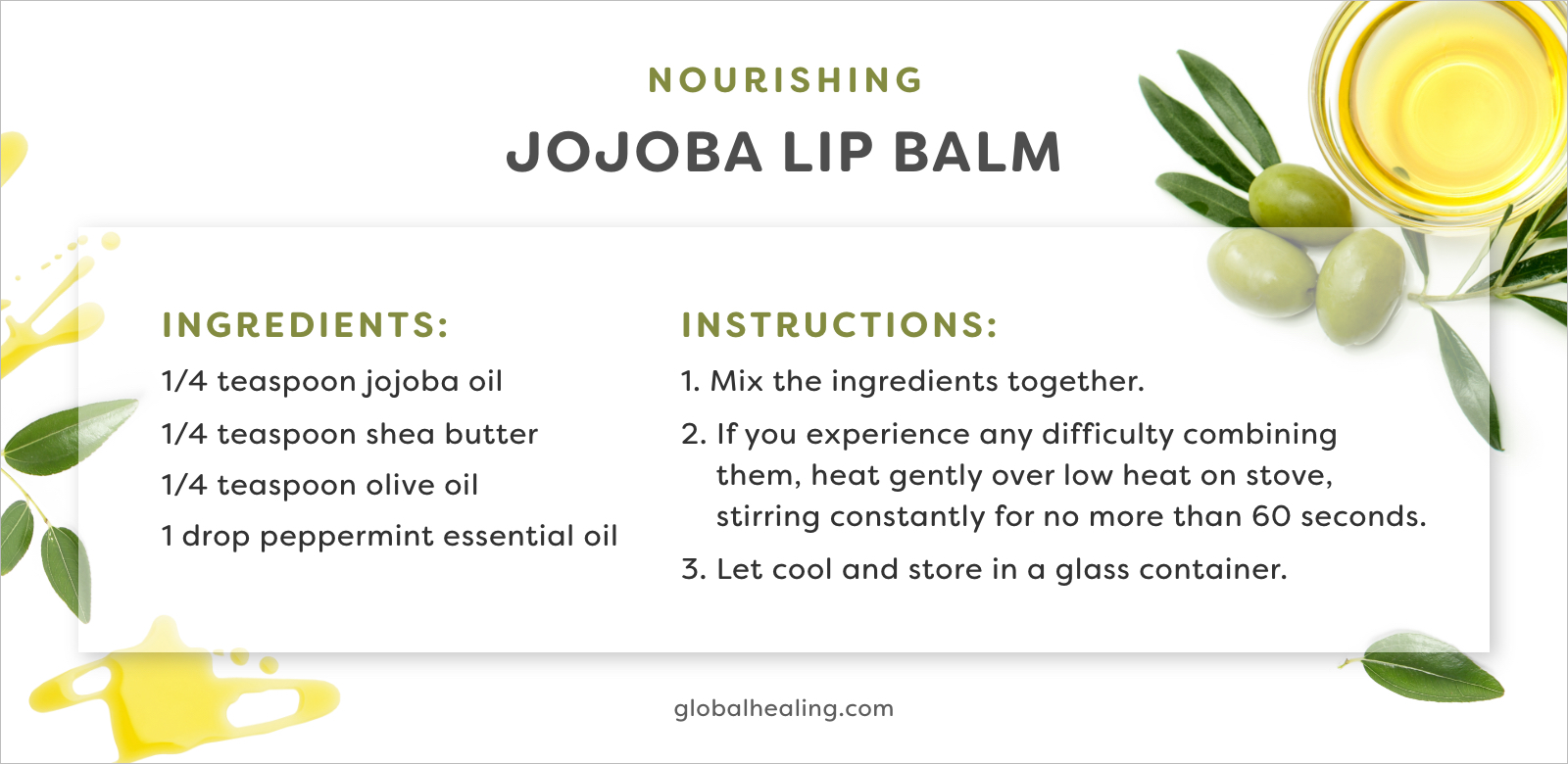 Try this nourishing jojoba lip balm recipe for smooth lips.